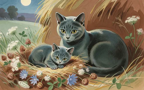 The Blue Cat of Castle Town — illustration 1